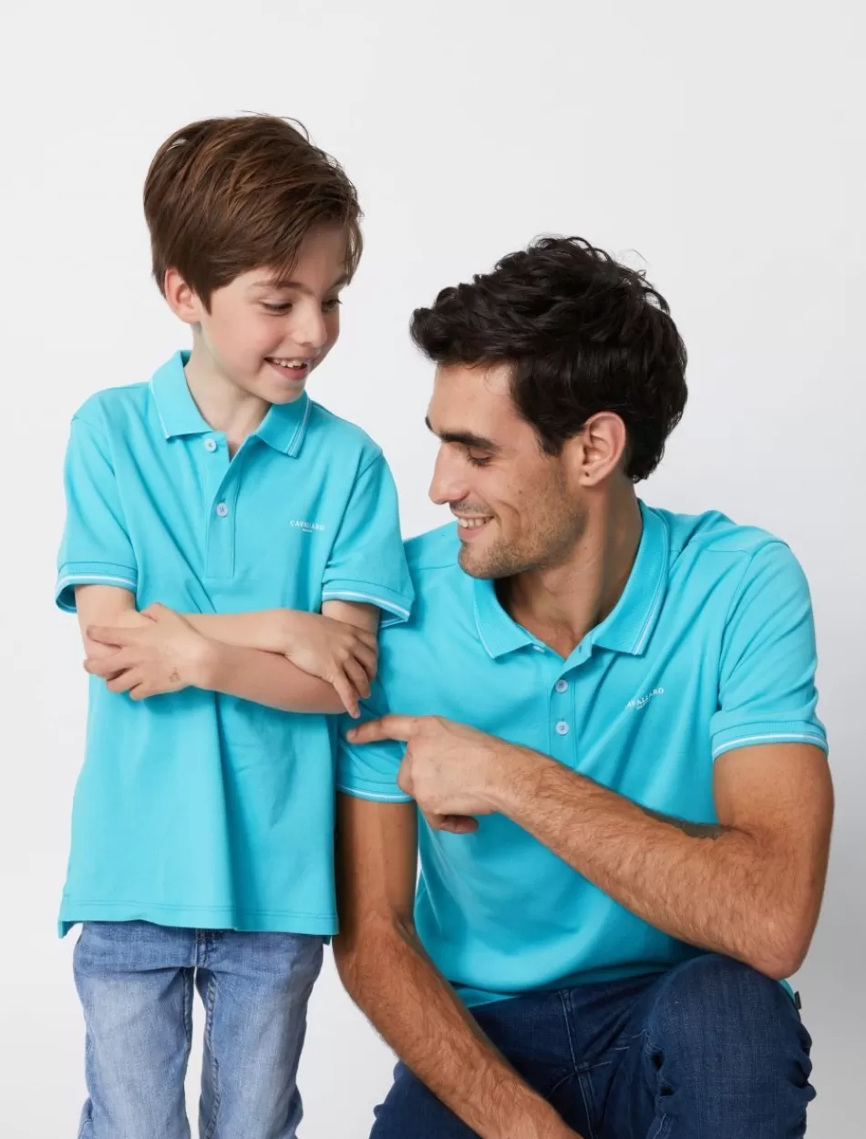 Poloshirts>Cavallaro Napoli Andrio Junior Polo Blauw