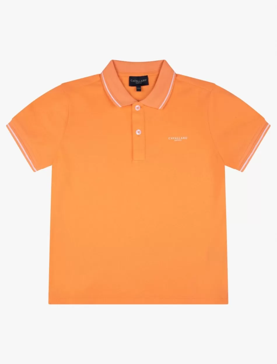 Poloshirts>Cavallaro Napoli Andrio Junior Polo Lichtoranje