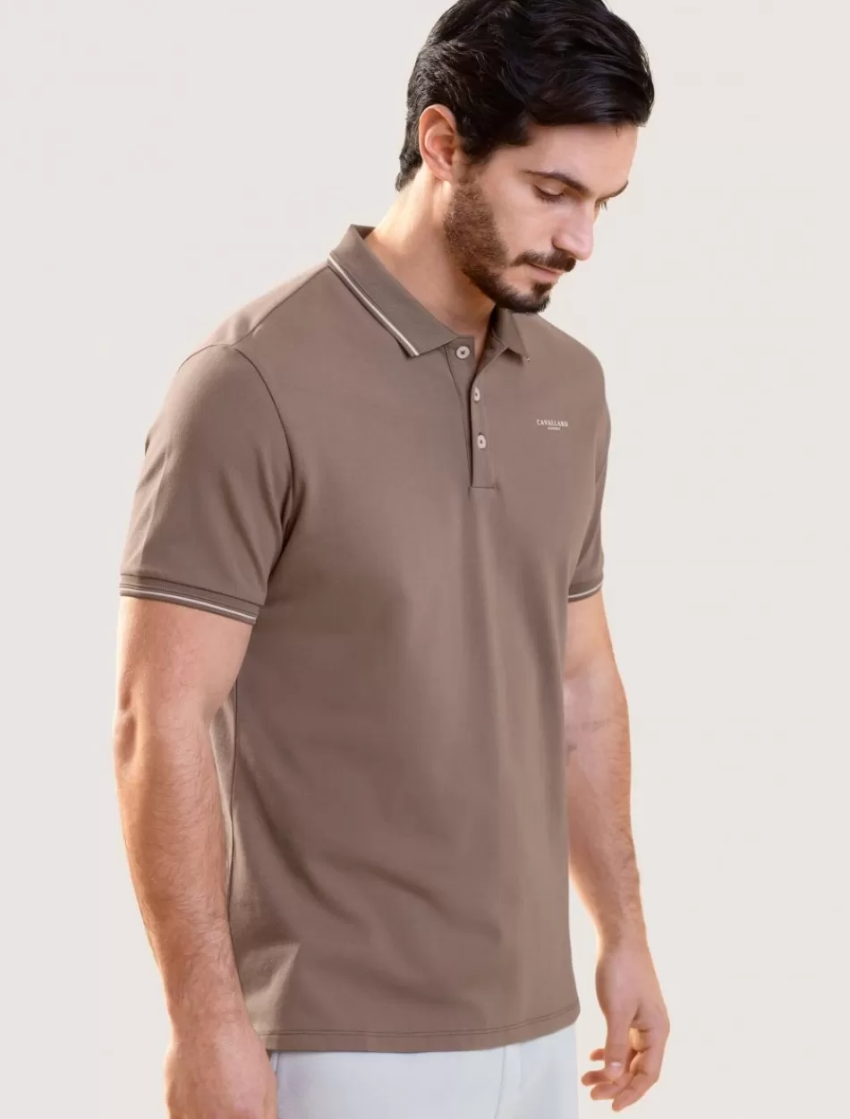 Poloshirts>Cavallaro Napoli Andrio Polo Bruin