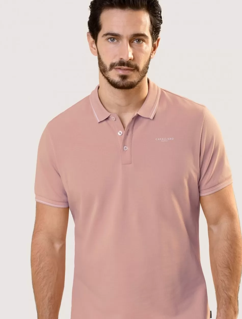 Poloshirts>Cavallaro Napoli Andrio Polo Oud Roze