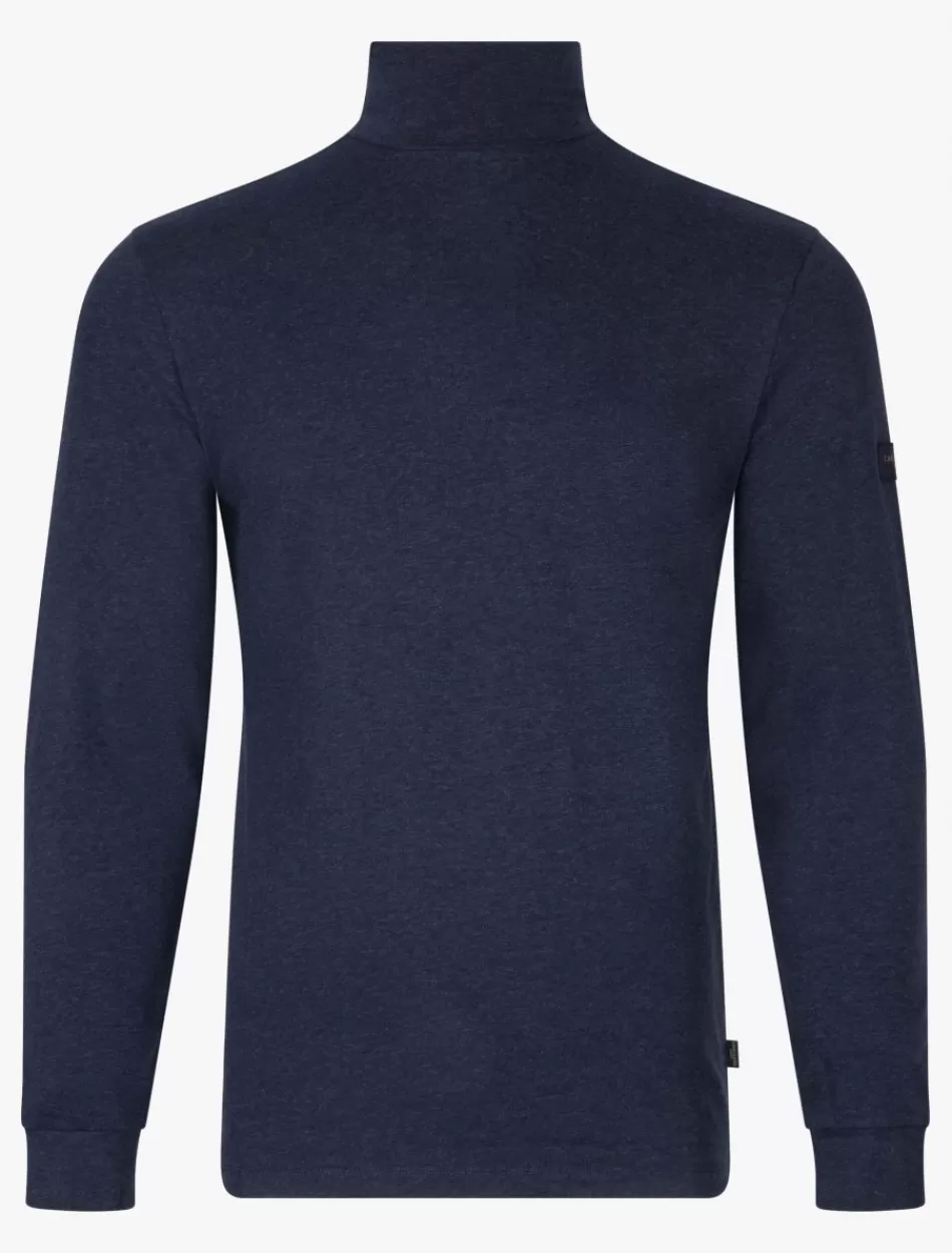 T-Shirts>Cavallaro Napoli Baliani Roll Neck Donkerblauw