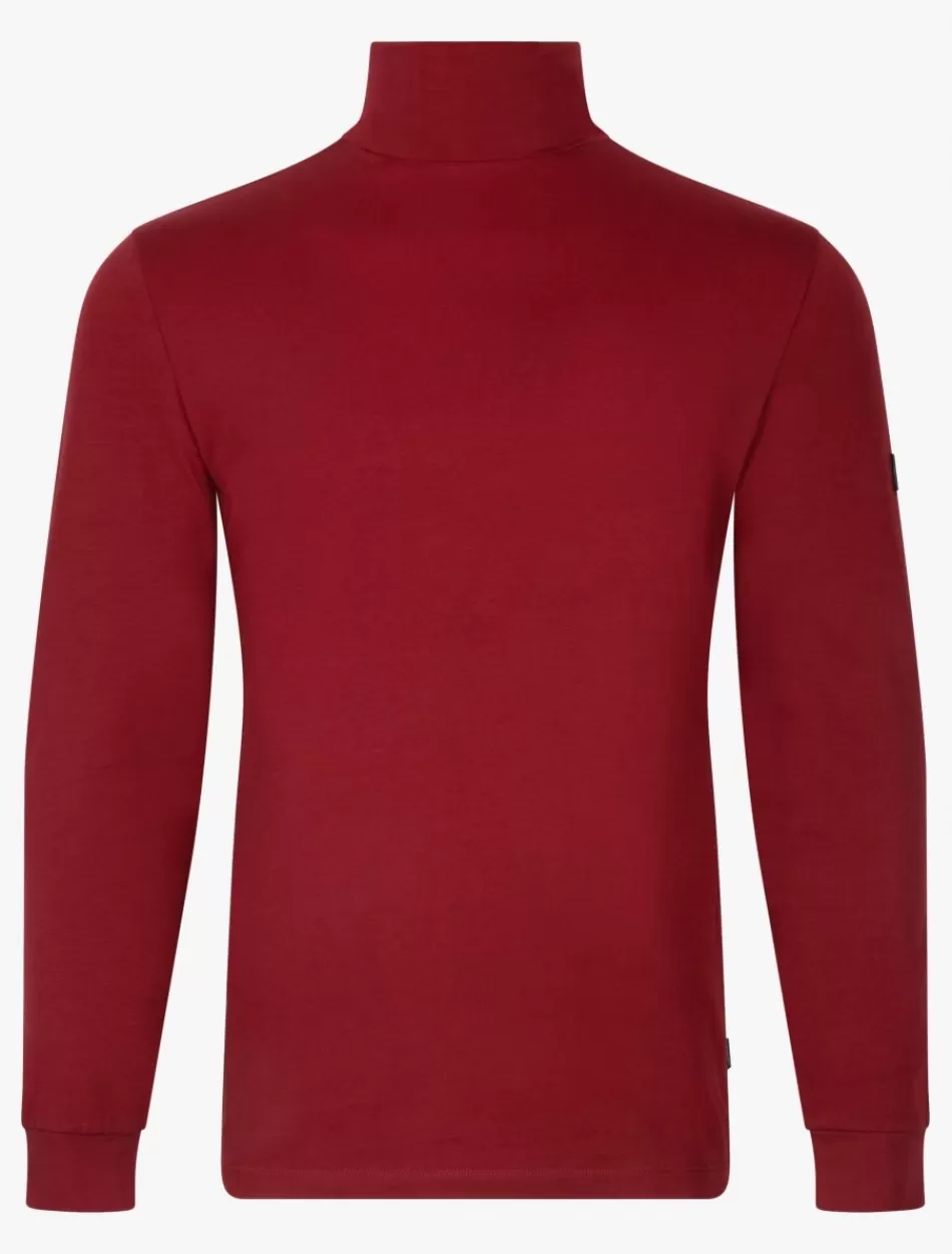 T-Shirts>Cavallaro Napoli Baliani Roll Neck Donkerrood