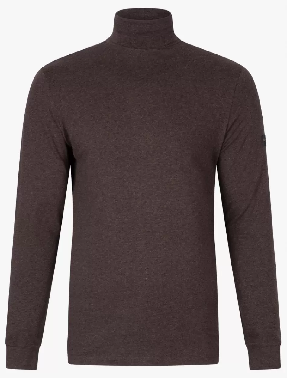 T-Shirts>Cavallaro Napoli Baliani Roll Neck Bruin