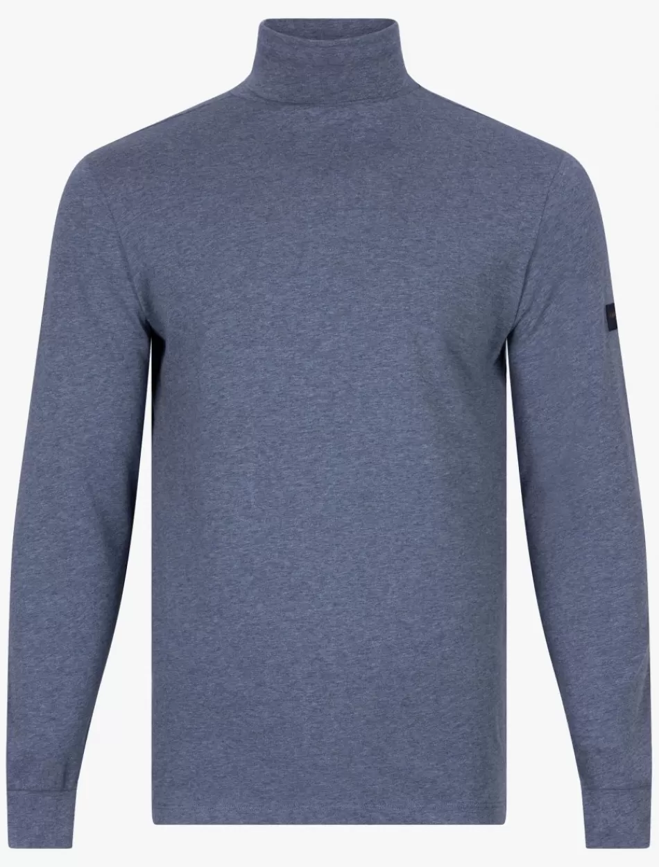 T-Shirts>Cavallaro Napoli Baliani Roll Neck Blauw