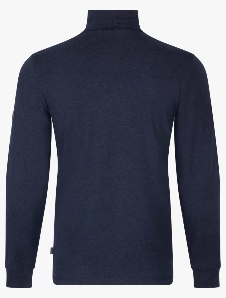 T-Shirts>Cavallaro Napoli Baliani Roll Neck Donkerblauw