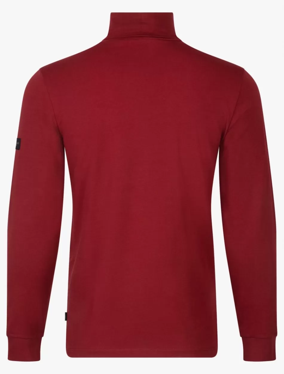 T-Shirts>Cavallaro Napoli Baliani Roll Neck Donkerrood