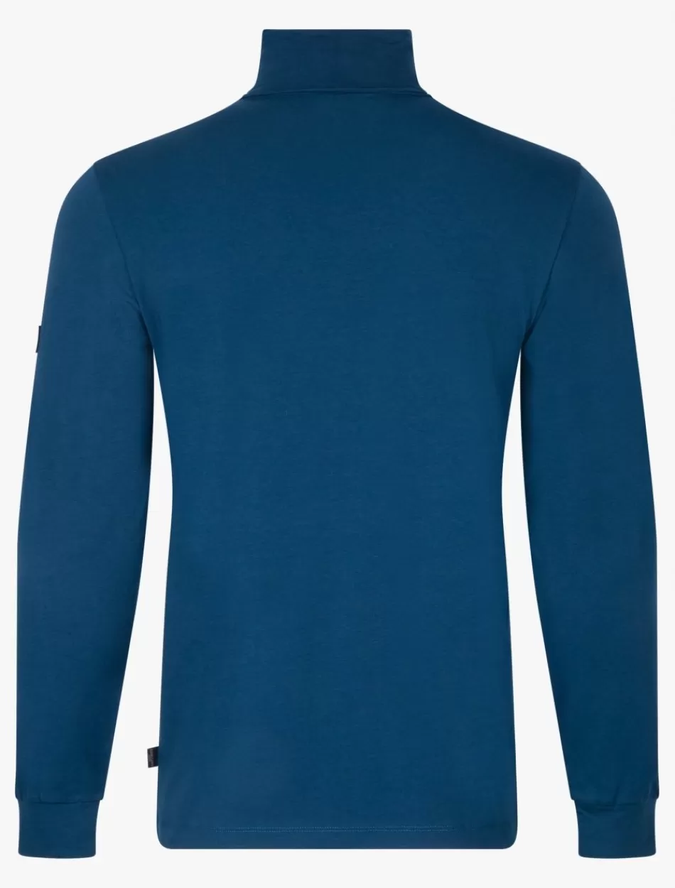 T-Shirts>Cavallaro Napoli Baliani Roll Neck Petrol Blue