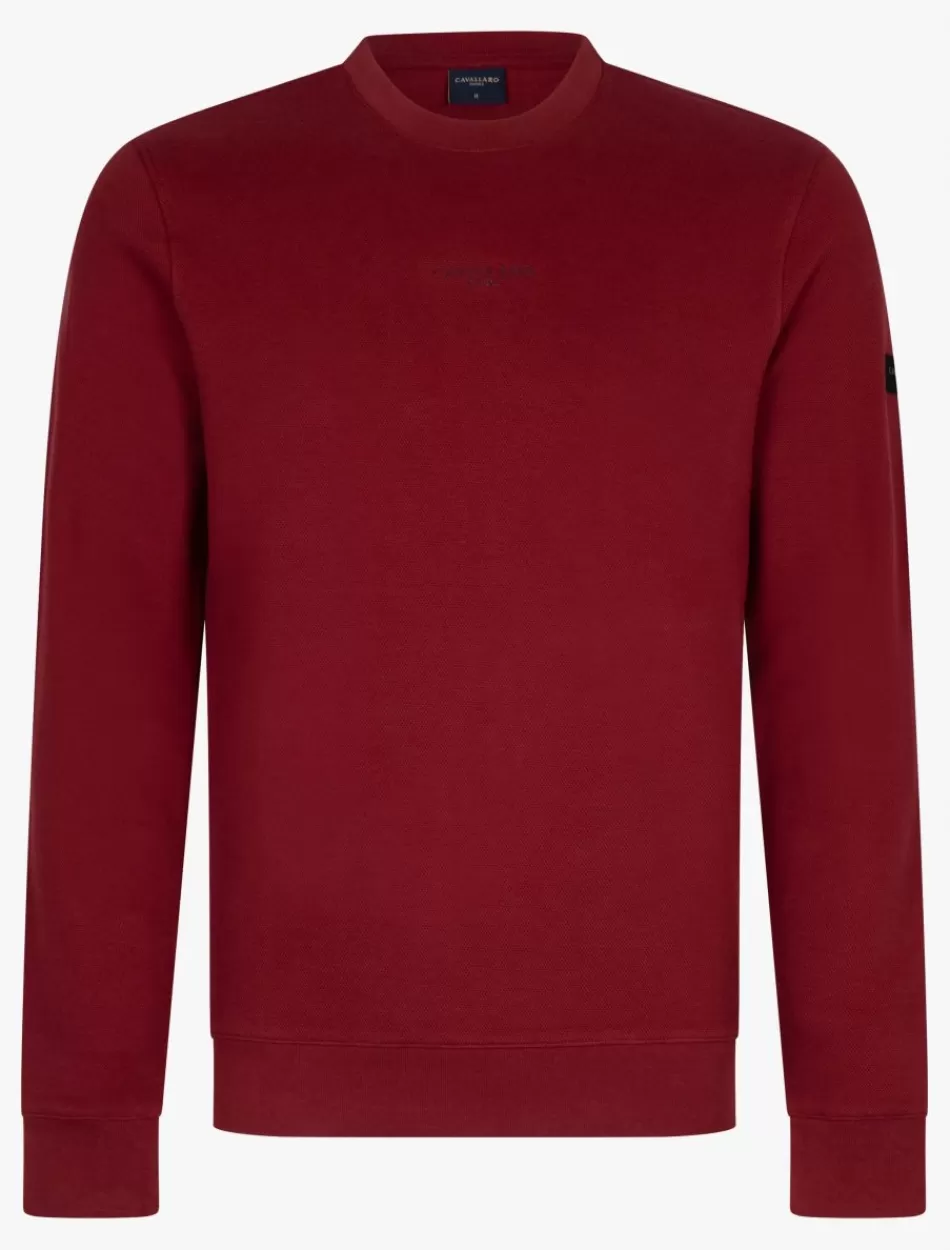 Truien>Cavallaro Napoli Bardino Sweater Donkerrood