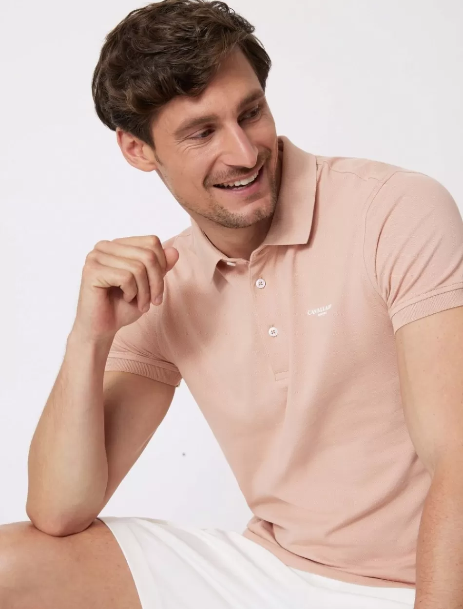 Poloshirts>Cavallaro Napoli Basic Polo Oud Roze