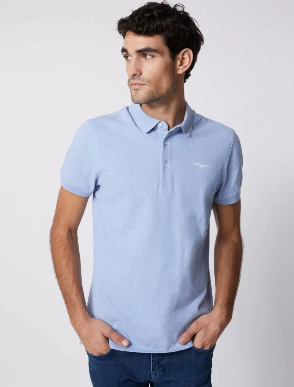 Poloshirts>Cavallaro Napoli Basic Polo Blauw