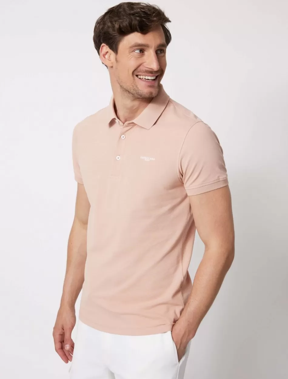 Poloshirts>Cavallaro Napoli Basic Polo Oud Roze