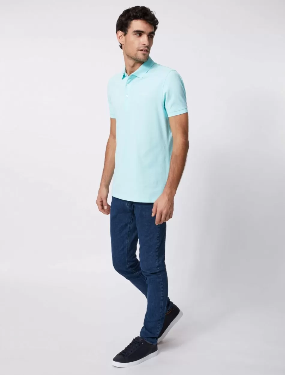 Poloshirts>Cavallaro Napoli Basic Polo Blauw