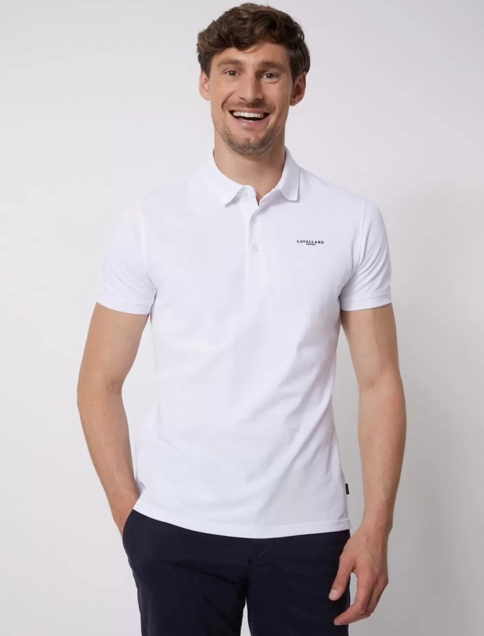 Poloshirts>Cavallaro Napoli Basic Polo Wit