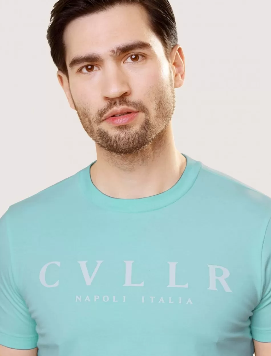 T-Shirts>Cavallaro Napoli Bassario T-Shirt Blauw