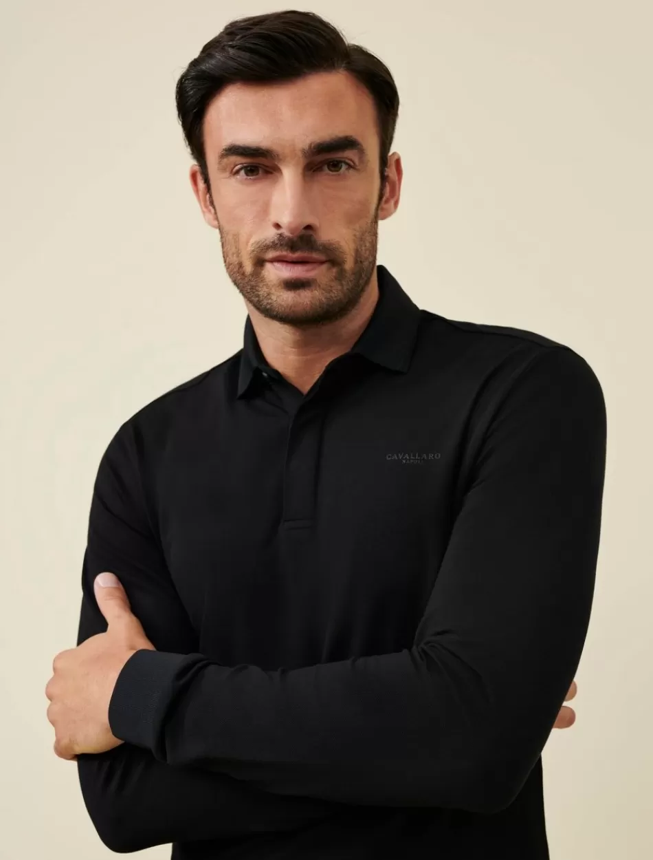 Poloshirts>Cavallaro Napoli Basso Polo Zwart