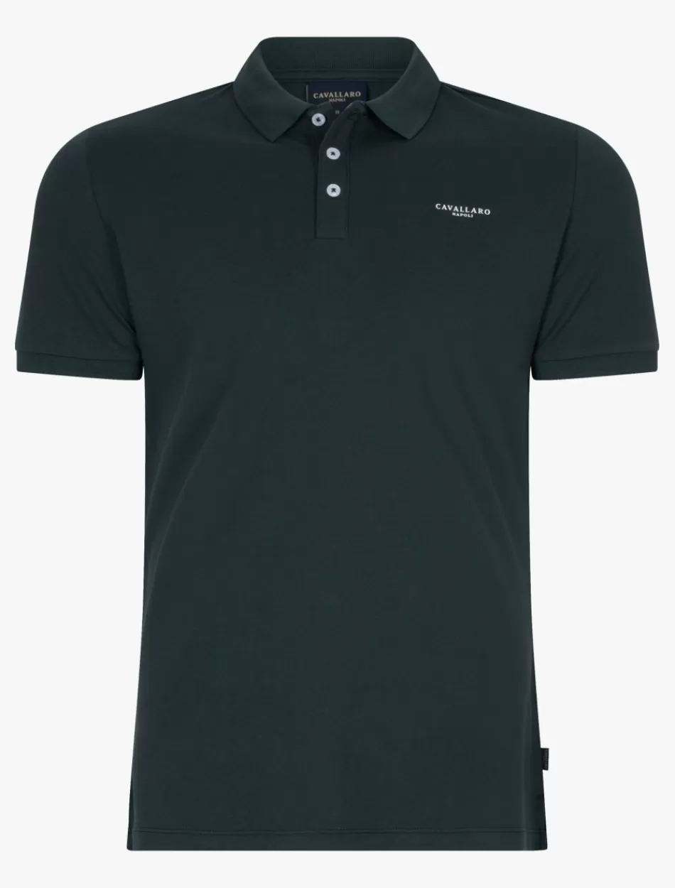 Poloshirts>Cavallaro Napoli Bernardi Polo Donkergroen