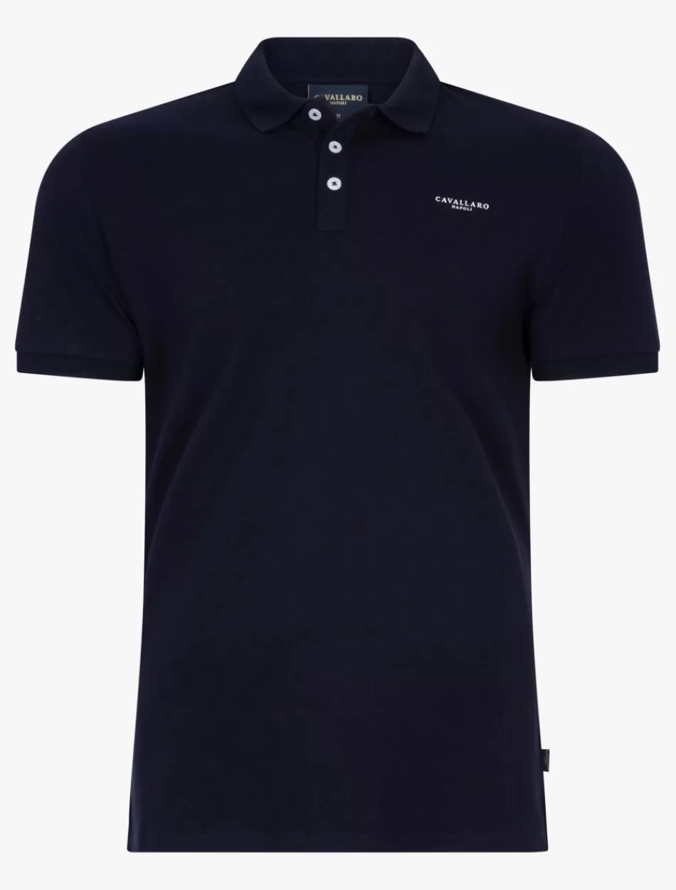 Poloshirts>Cavallaro Napoli Bernardi Polo Donkerblauw