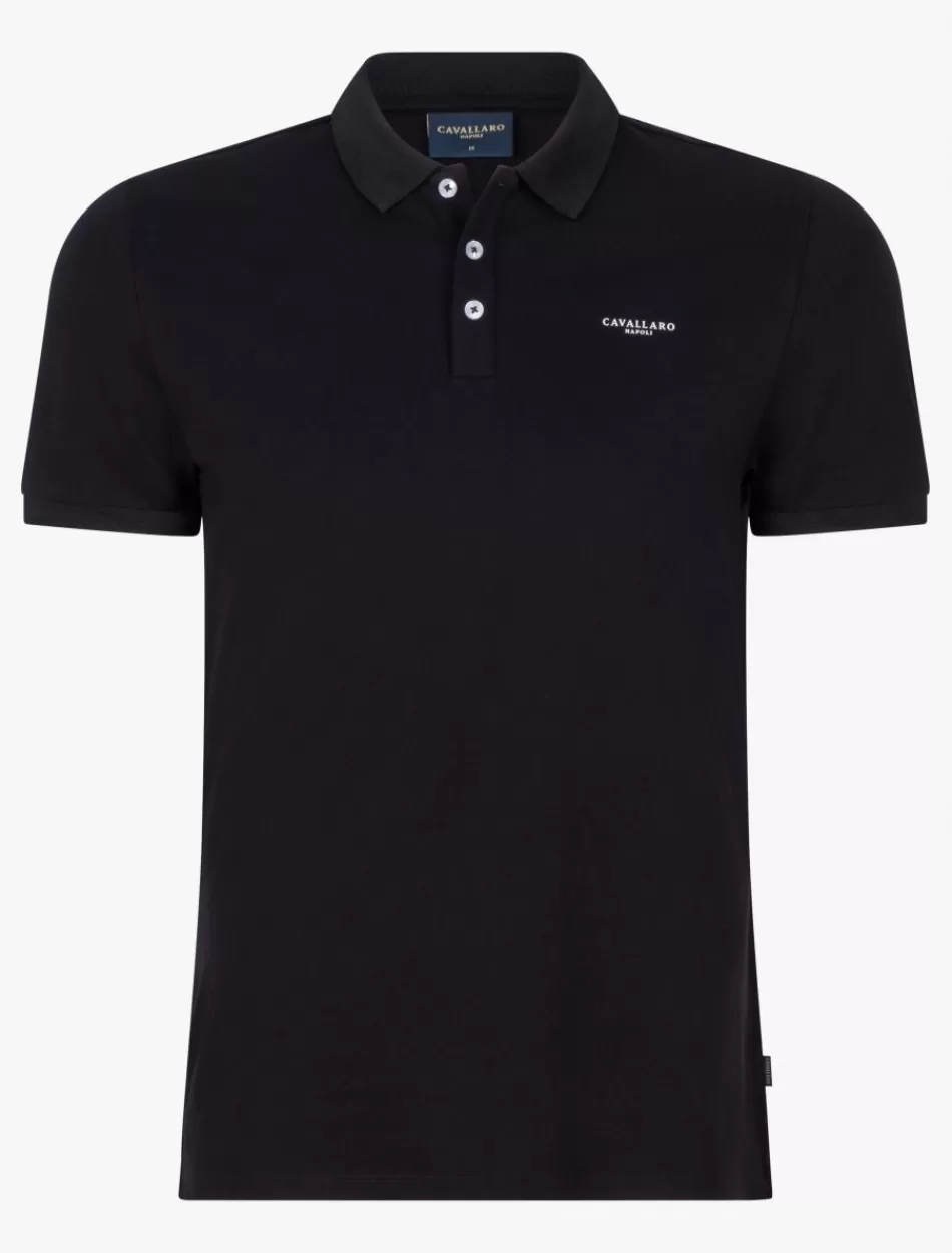 Poloshirts>Cavallaro Napoli Bernardi Polo Zwart