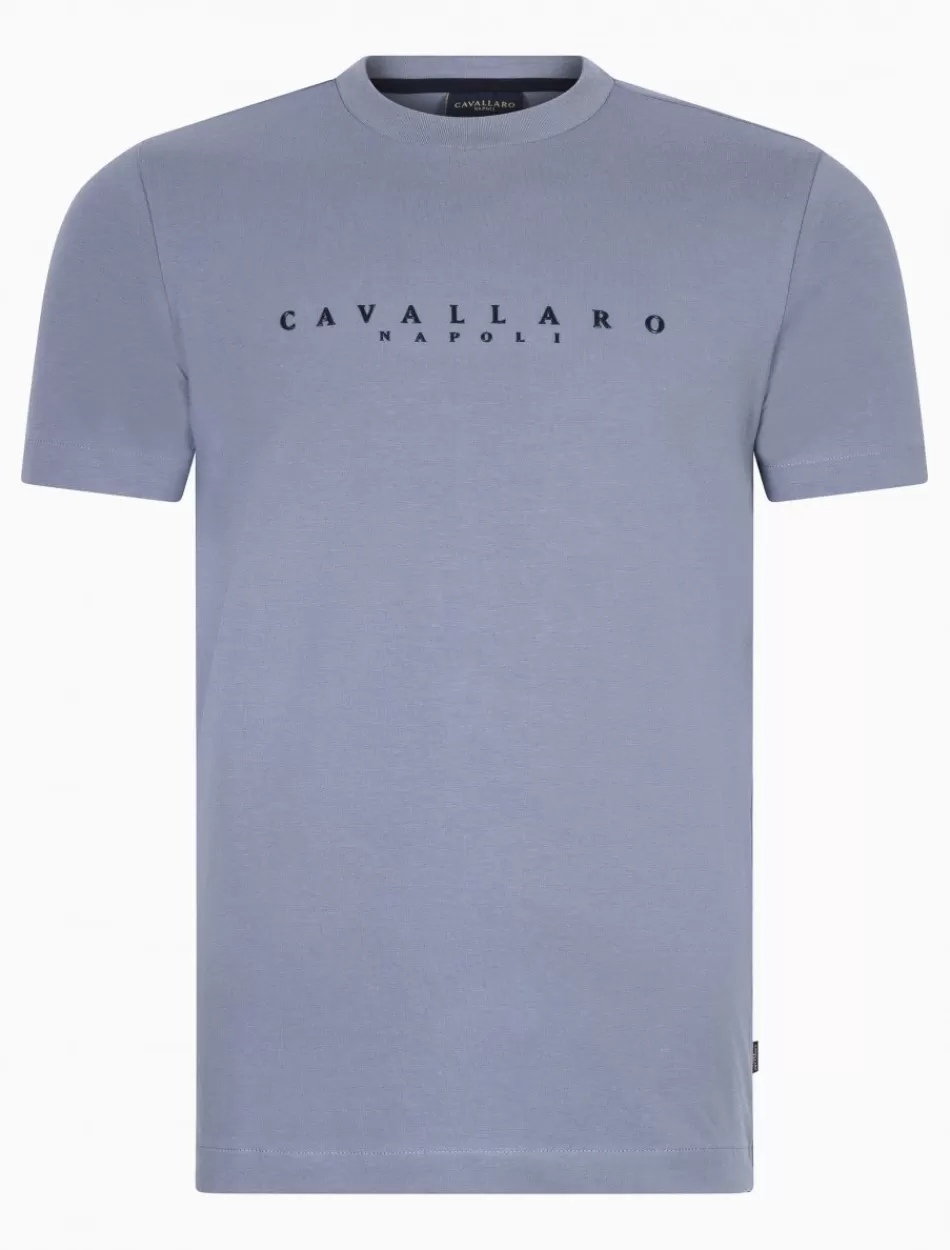 T-Shirts>Cavallaro Napoli Cavagio T-Shirt Blauw