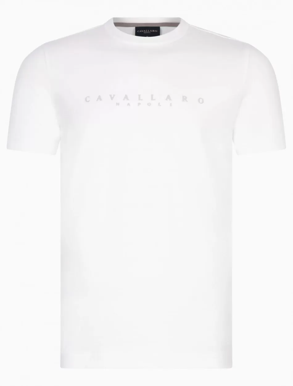 T-Shirts>Cavallaro Napoli Cavagio T-Shirt Off White