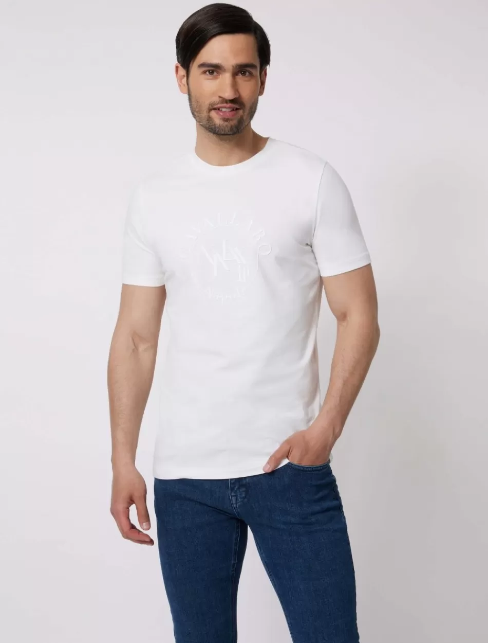 T-Shirts>Cavallaro Napoli Circolo T-Shirt Off White