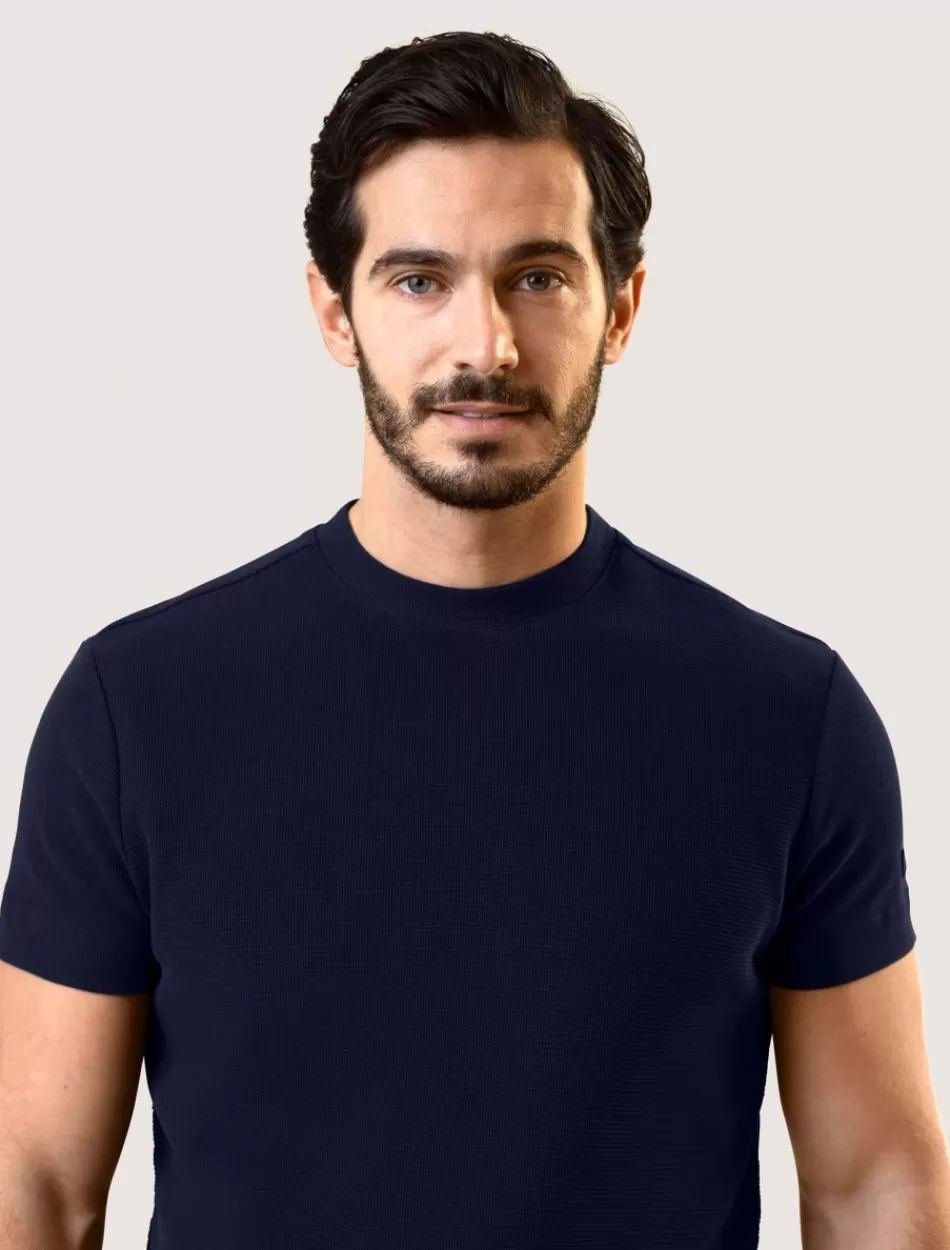 T-Shirts>Cavallaro Napoli Corato T-Shirt Donkerblauw