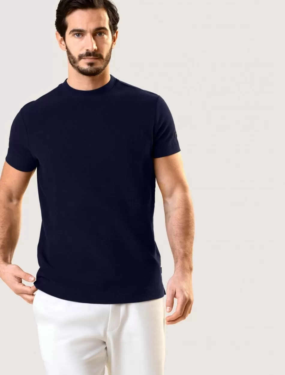 T-Shirts>Cavallaro Napoli Corato T-Shirt Donkerblauw