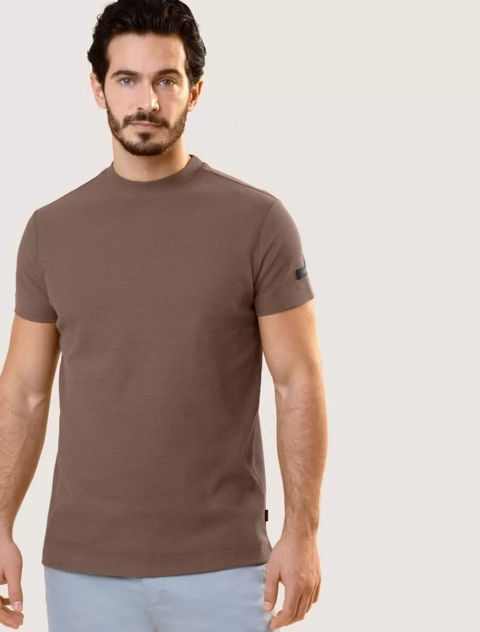 T-Shirts>Cavallaro Napoli Corato T-Shirt Bruin