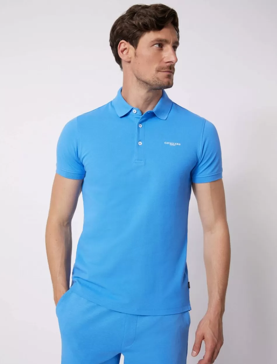 Poloshirts>Cavallaro Napoli Cosimo Polo Helderblauw