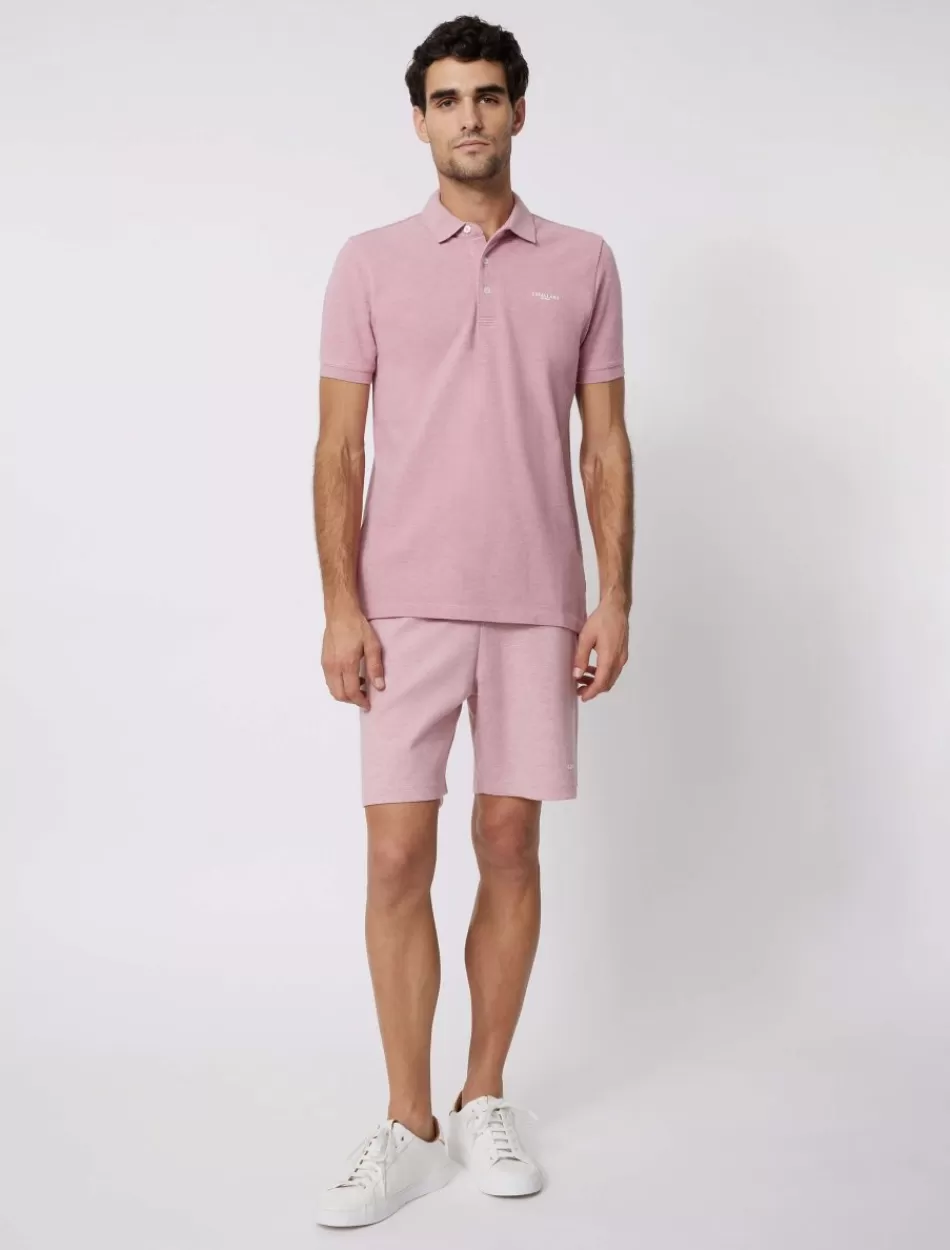 Poloshirts>Cavallaro Napoli Damiano Polo Roze Melange