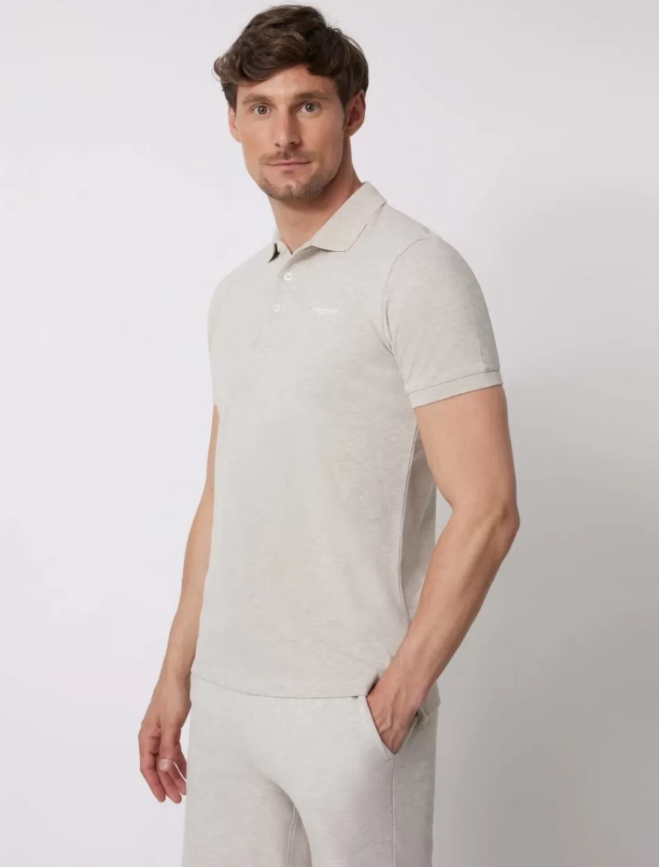 Poloshirts>Cavallaro Napoli Damiano Polo Beige Melange