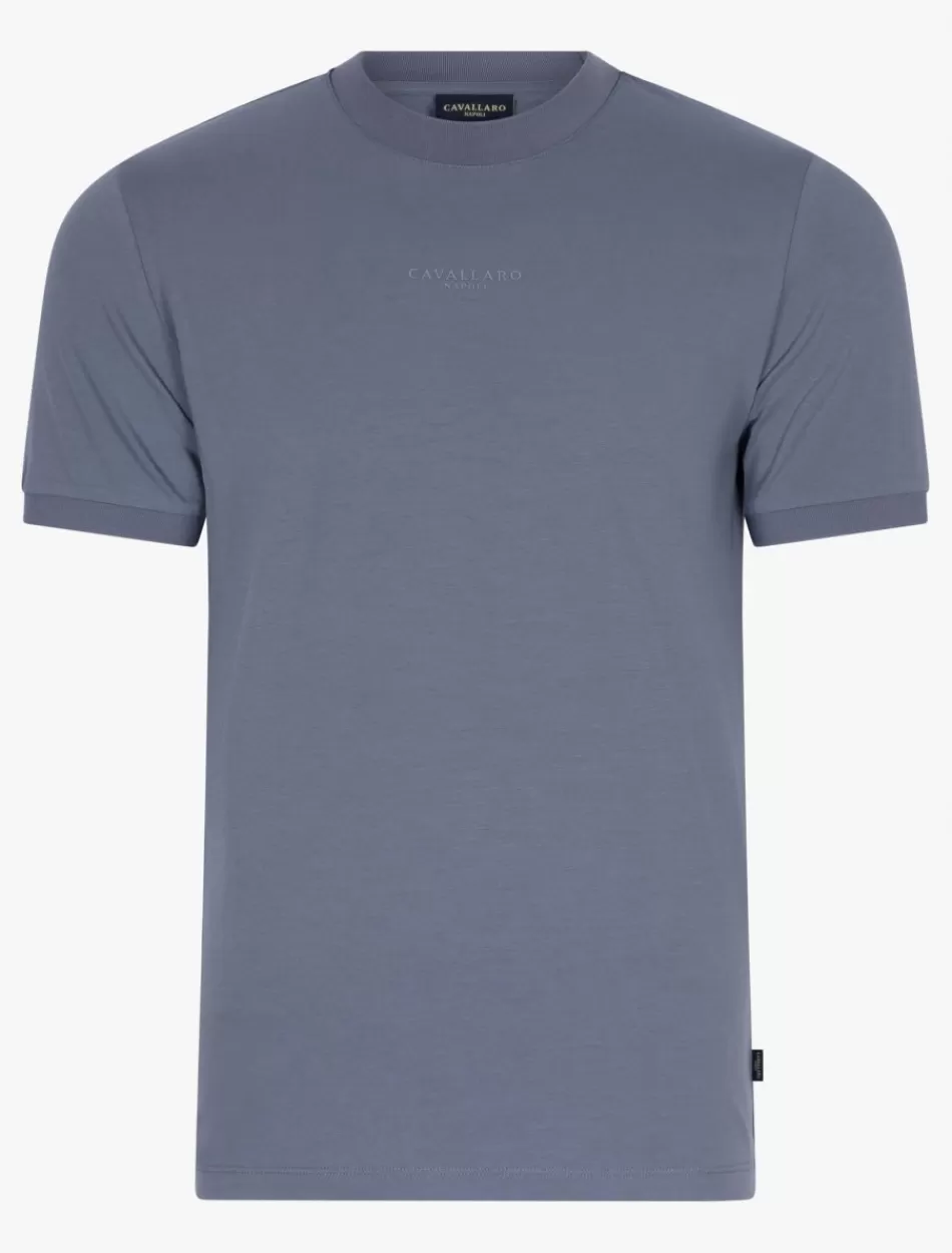 T-Shirts>Cavallaro Napoli Darione T-Shirt Blauw