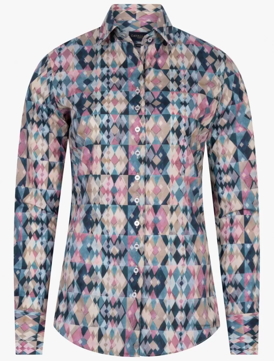 Blouses>Cavallaro Napoli Florenza Blouse Petrol / Pink