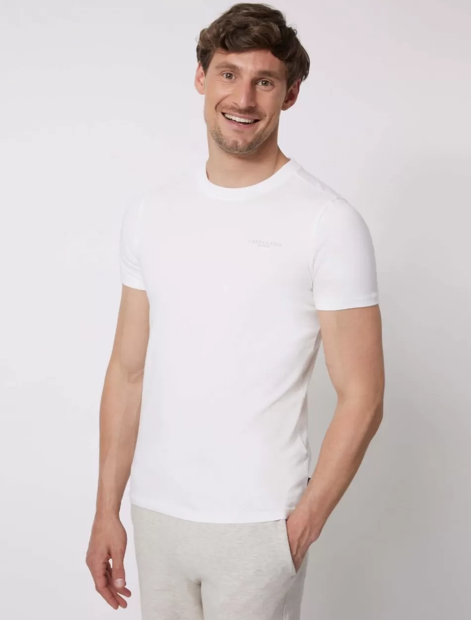 T-Shirts>Cavallaro Napoli Lauro T-Shirt Off White