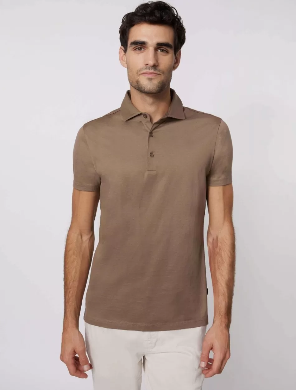 Poloshirts>Cavallaro Napoli Magno Polo Bruin