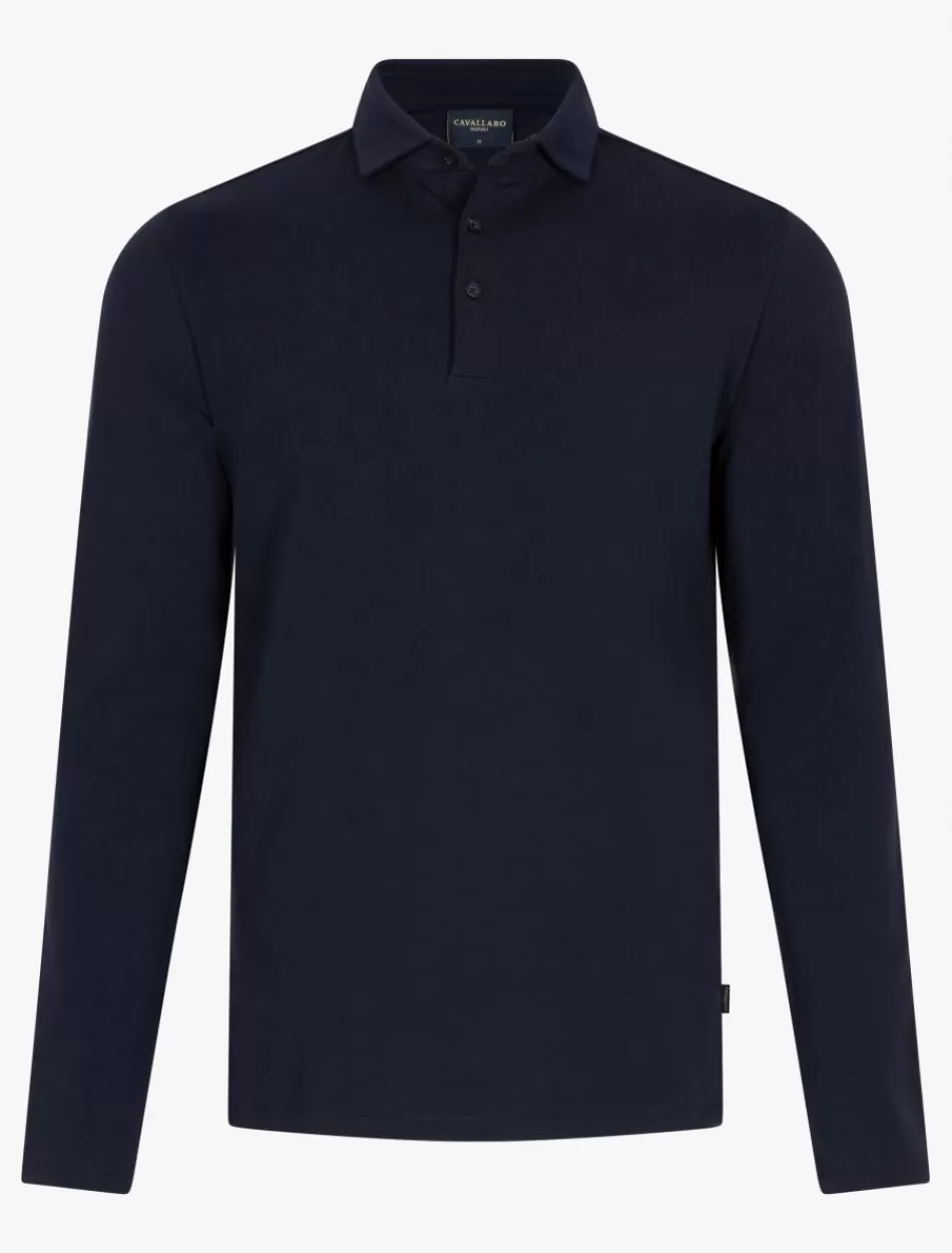 Poloshirts>Cavallaro Napoli Marciano Polo Donkerblauw