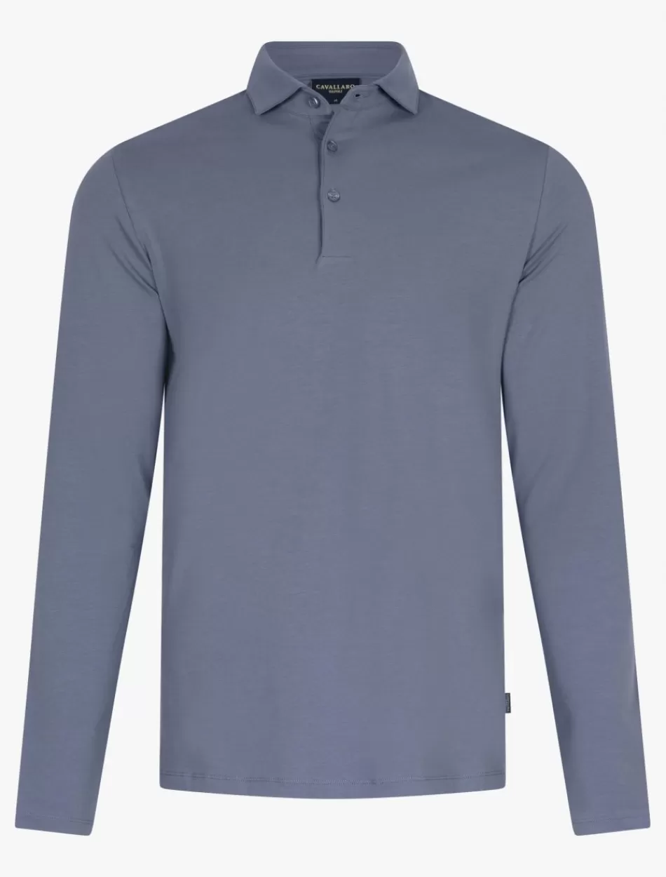 Poloshirts>Cavallaro Napoli Marciano Polo Blauw