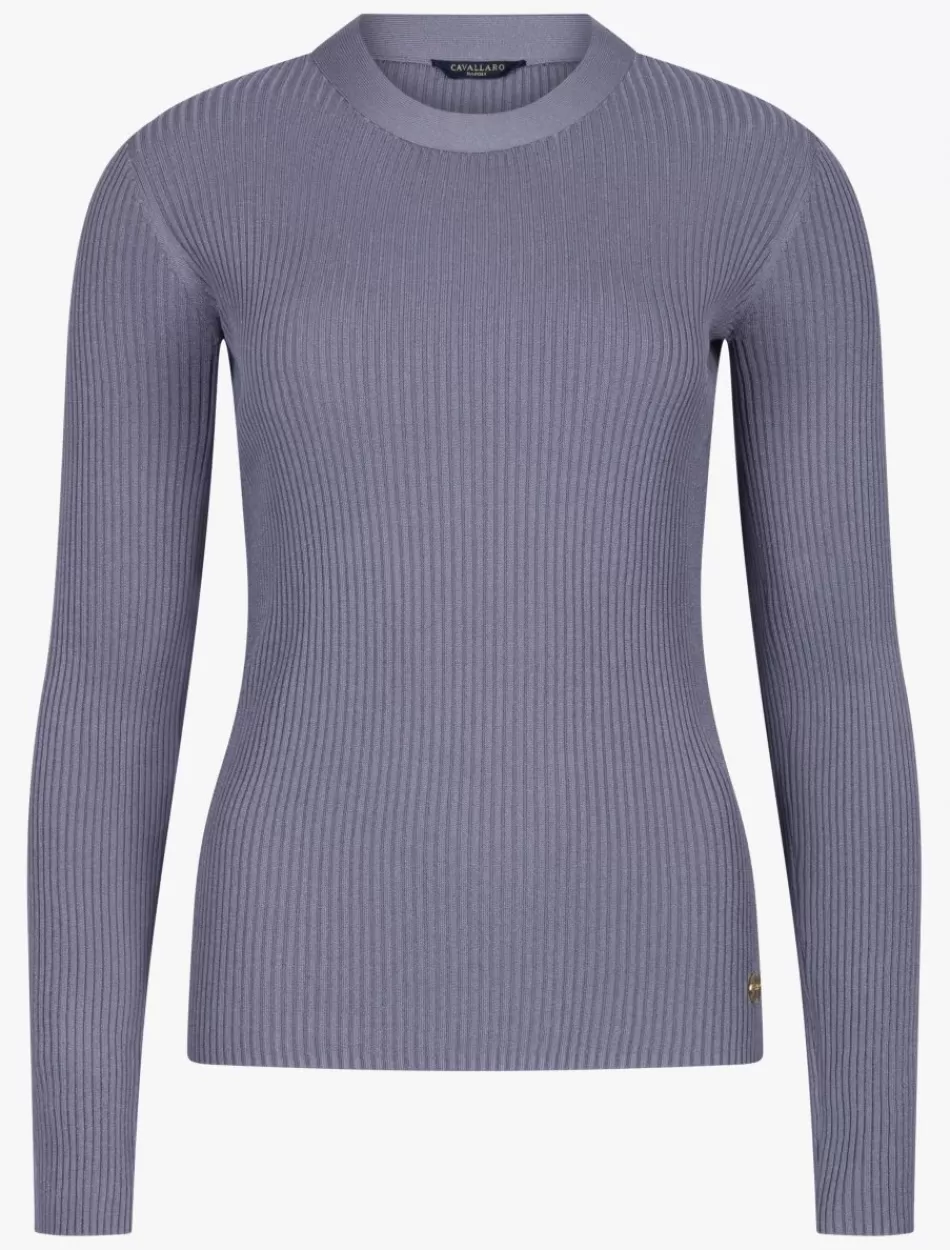 Tops & T-Shirts>Cavallaro Napoli Mezzolara Top Blauw