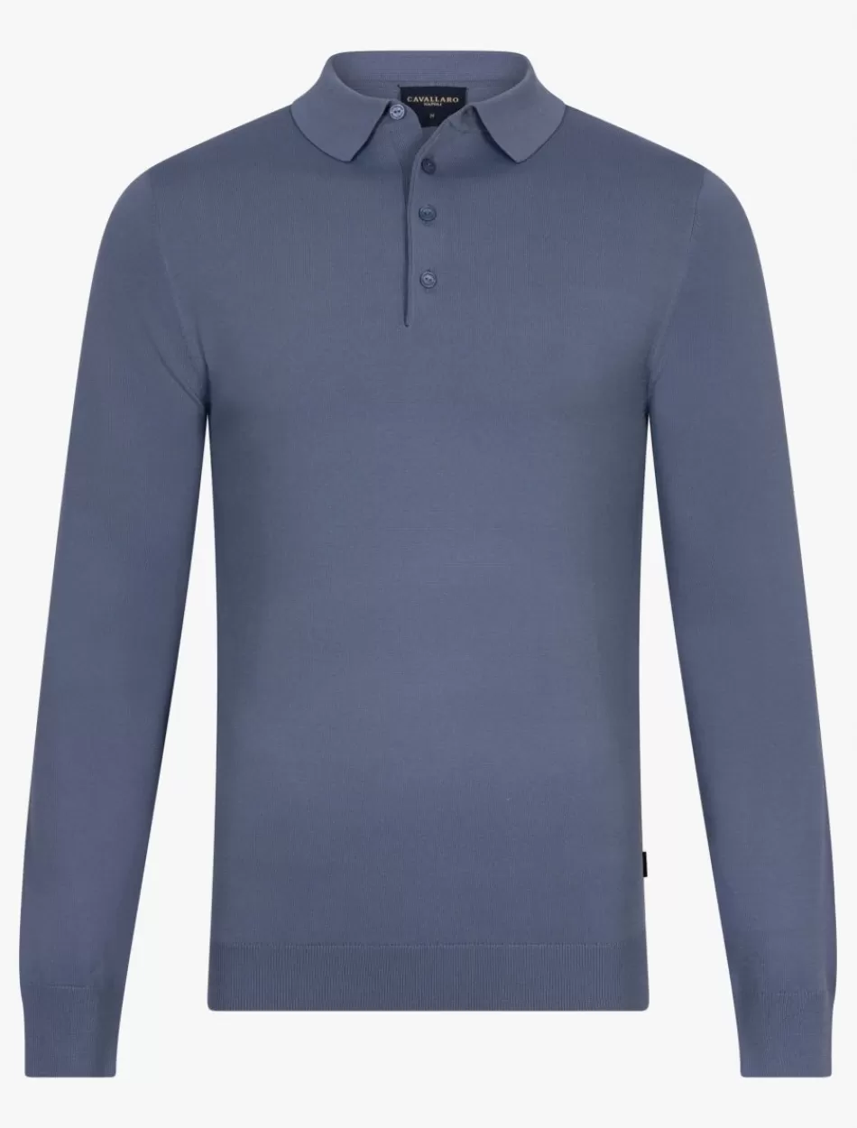 Poloshirts>Cavallaro Napoli Mileno Polo Blauw