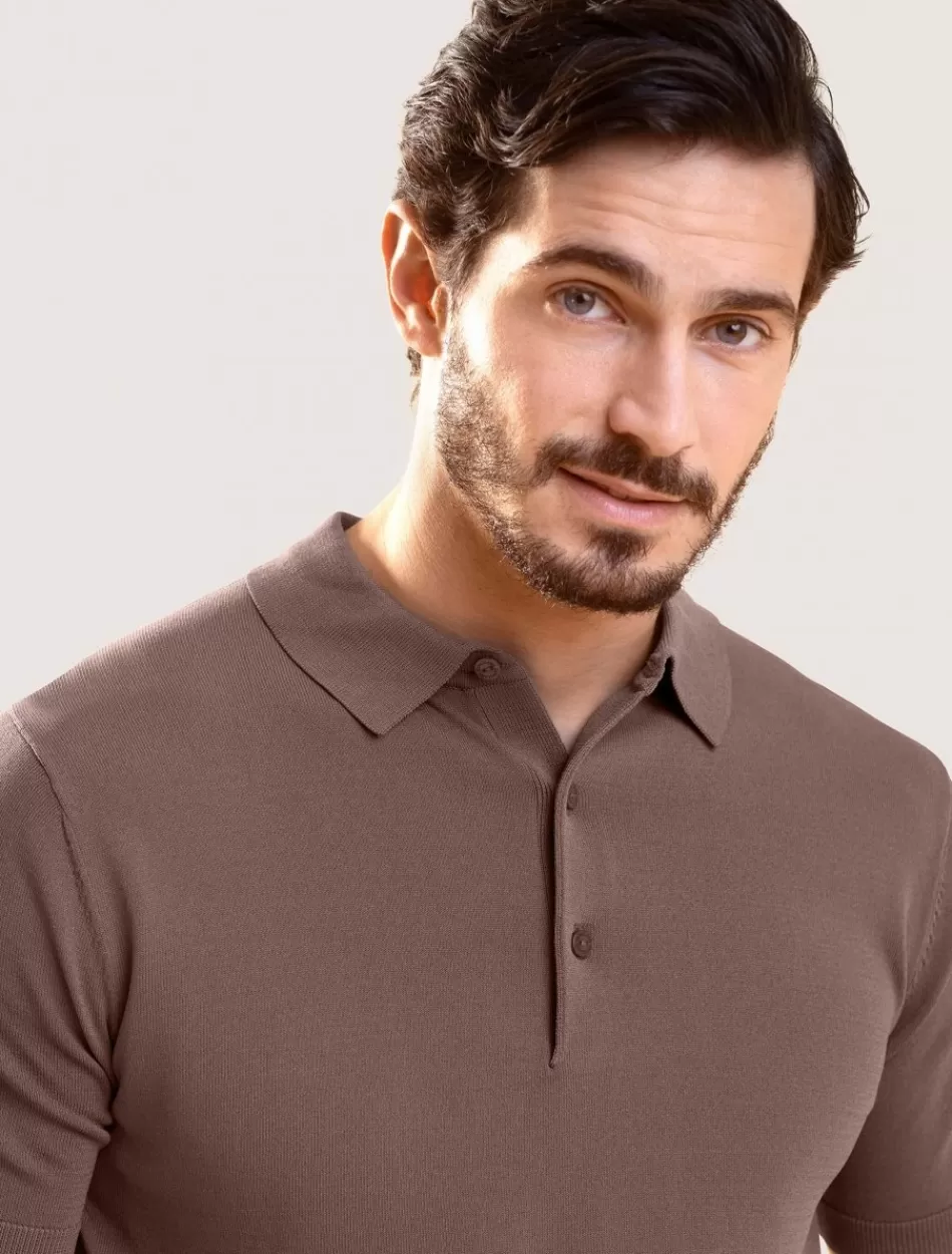 Poloshirts>Cavallaro Napoli Milo Polo Bruin