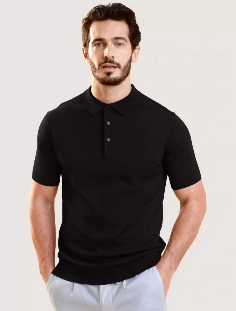 Poloshirts>Cavallaro Napoli Milo Polo Zwart