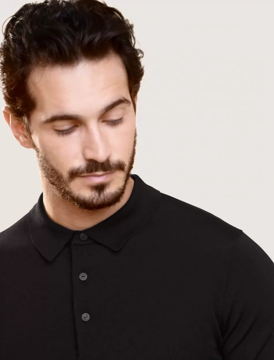 Poloshirts>Cavallaro Napoli Milo Polo Zwart