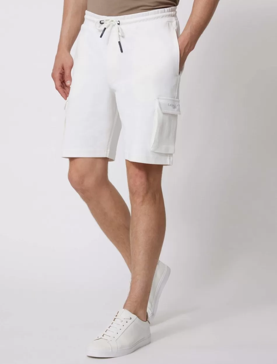 Shorts>Cavallaro Napoli Pescaro Cargo Short Off White