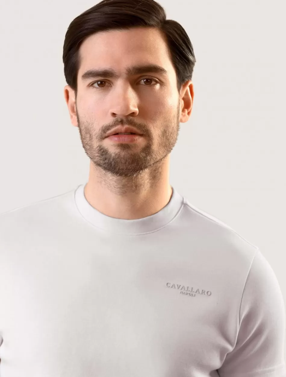 T-Shirts>Cavallaro Napoli Pescaro Relaxed T-Shirt Off White