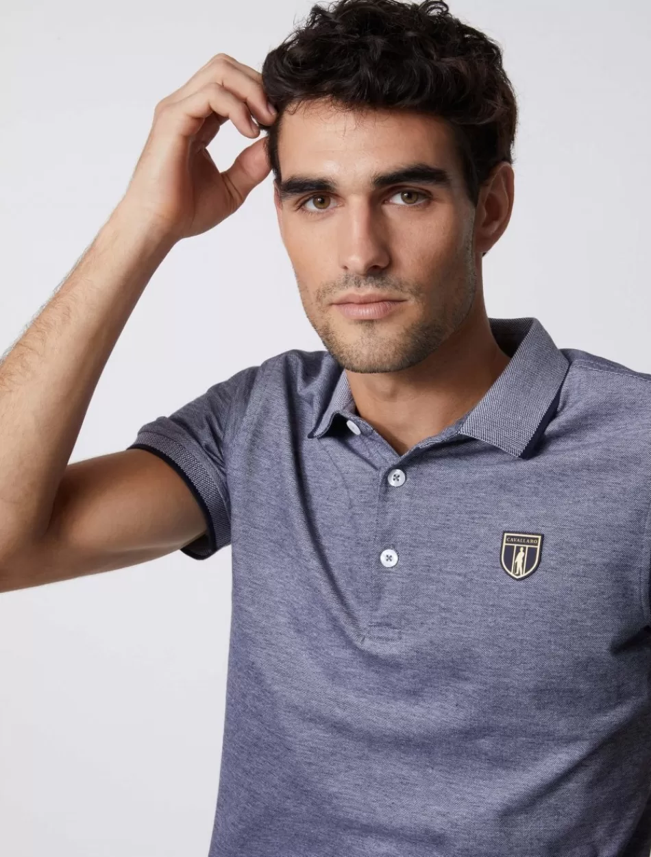 Poloshirts>Cavallaro Napoli Rodarti Polo Donkerblauw