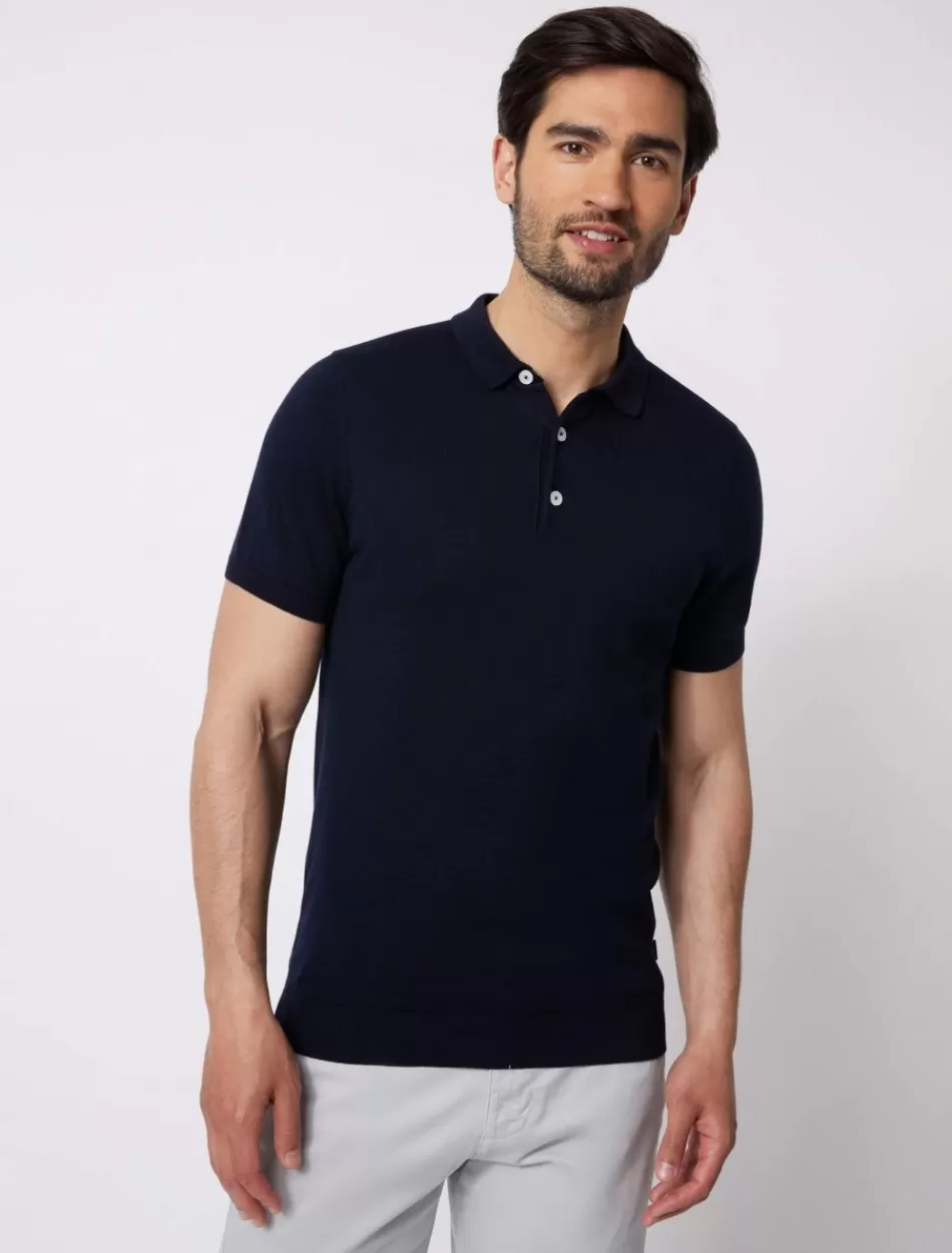 Poloshirts>Cavallaro Napoli Sorrentino Polo Donkerblauw