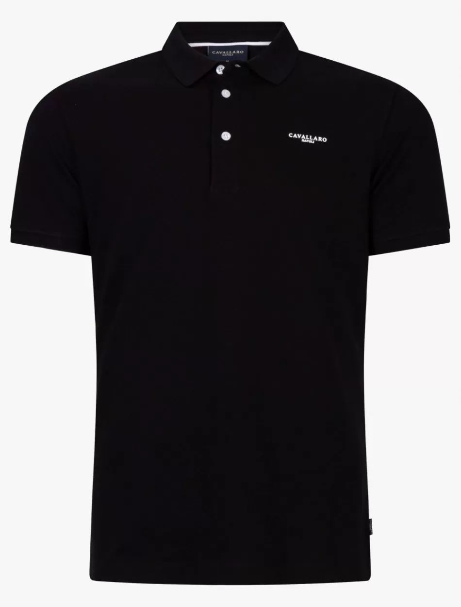 Poloshirts>Cavallaro Napoli The Polo Zwart