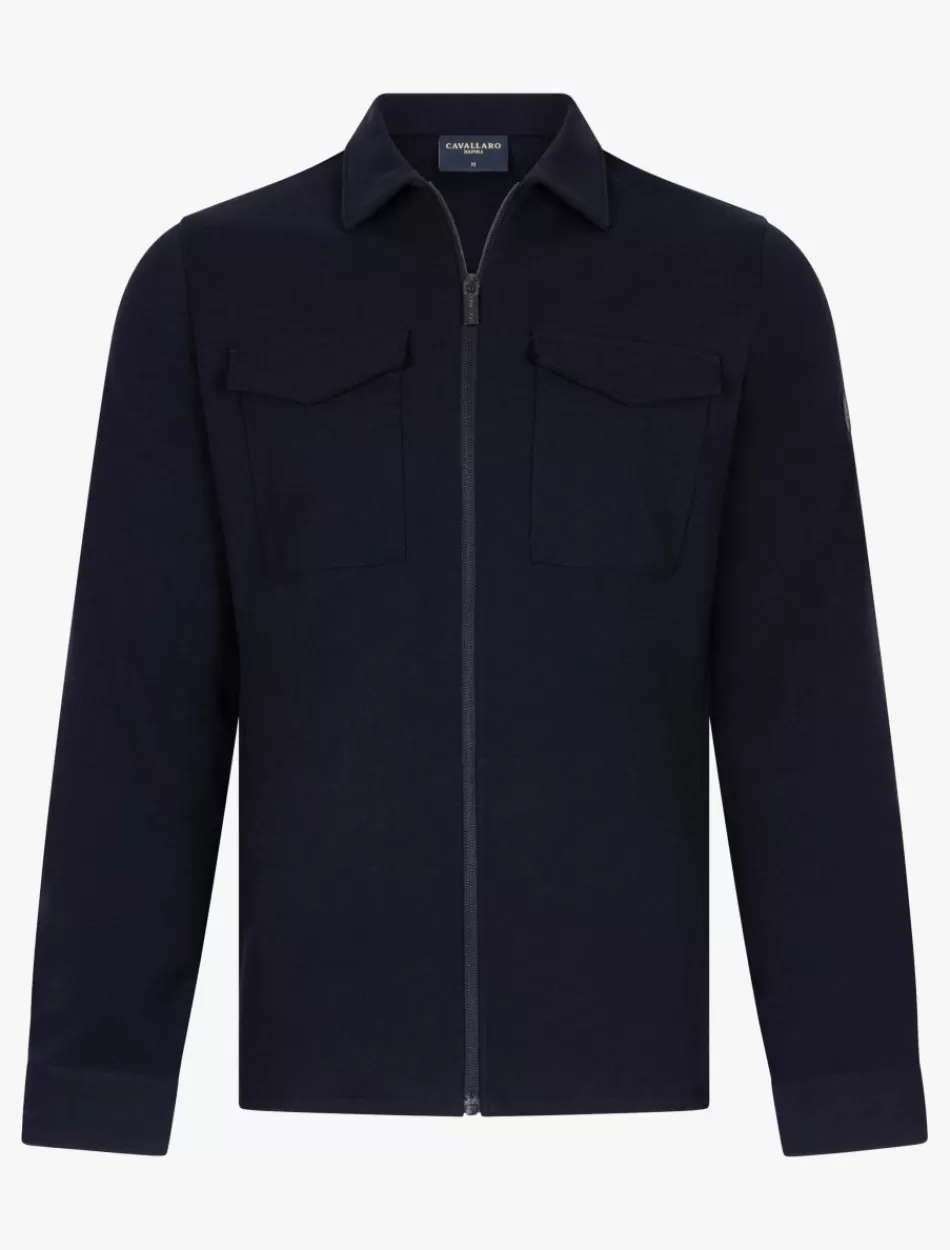 Overshirts>Cavallaro Napoli Zeradino Overshirt Donkerblauw