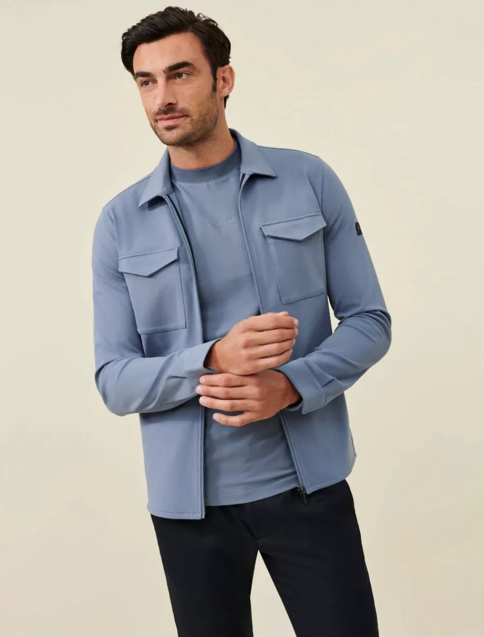 Overshirts>Cavallaro Napoli Zeradino Overshirt Blauw