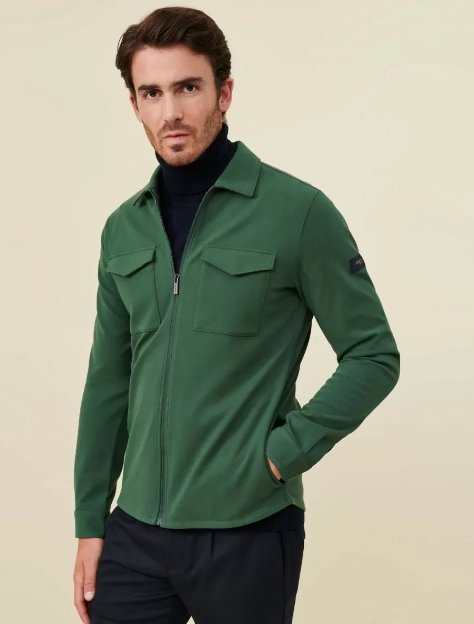 Overshirts>Cavallaro Napoli Zeradino Overshirt Groen